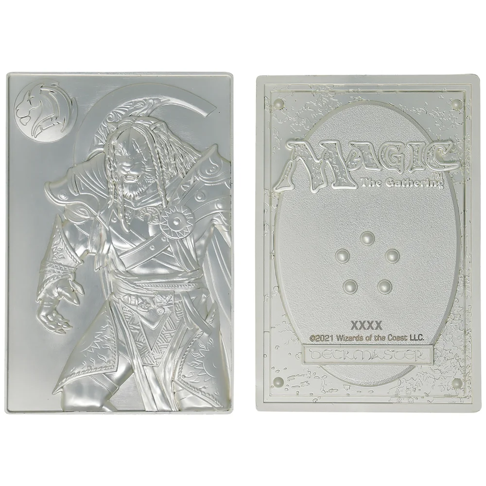 Magic the Gathering Limited edition Silverplated Ingot featuring Ajani by Fanattik Image 1