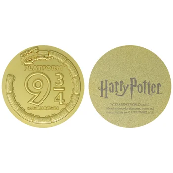 Harry Potter 24k gold plated Platfrom 3/4 Medallion