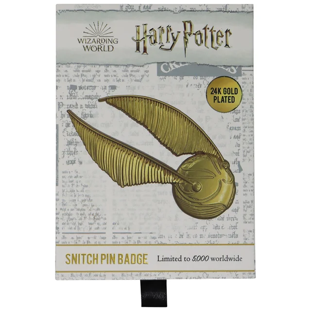 Harry Potter 24k gold plated XL Ornamental Pin Badge