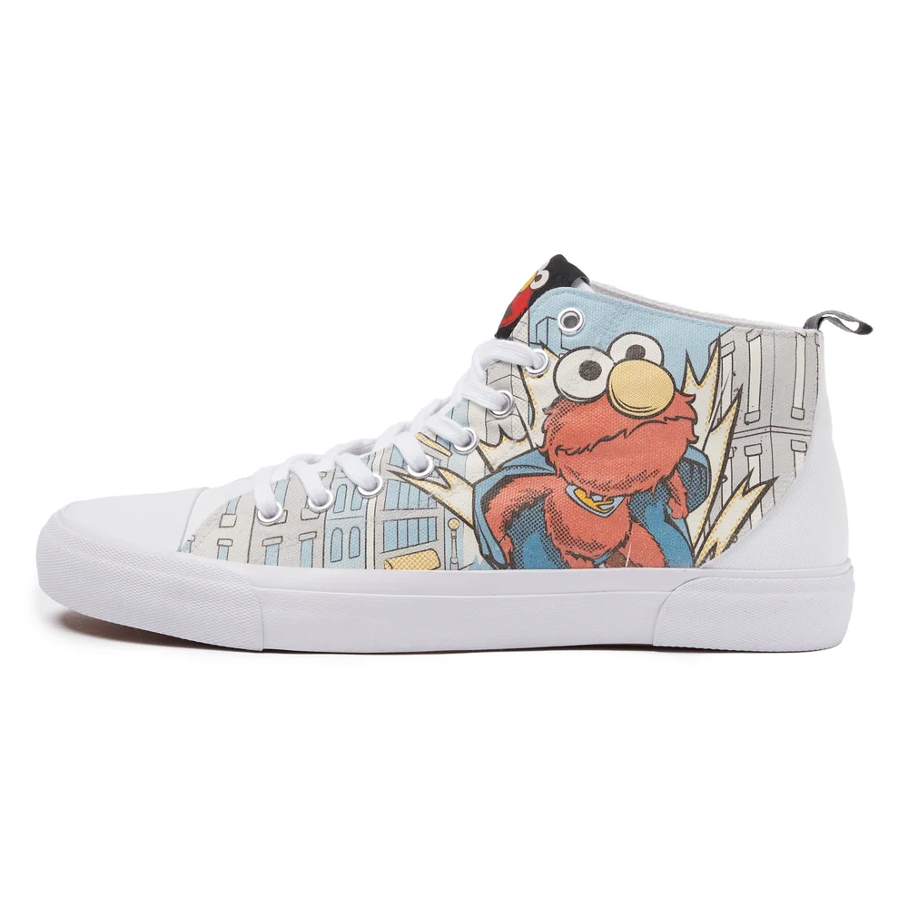 Akedo x Sesame Street Elmo High Top - White - UK 7 / EU 40.5 / US Men's 8 / US Women's 9 Image 1