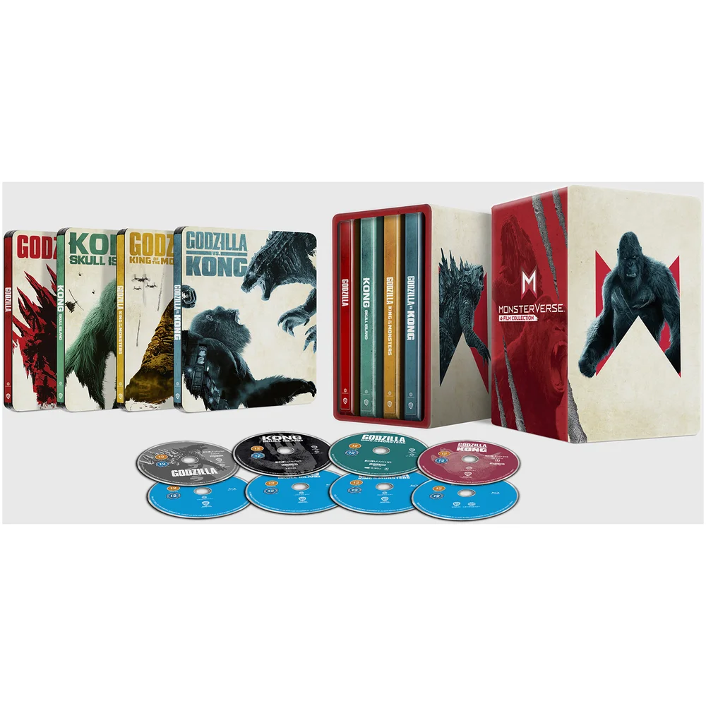 MonsterVerse: Zavvi Exclusive 4K Ultra HD 4-Film Steelbook Collection Image 1