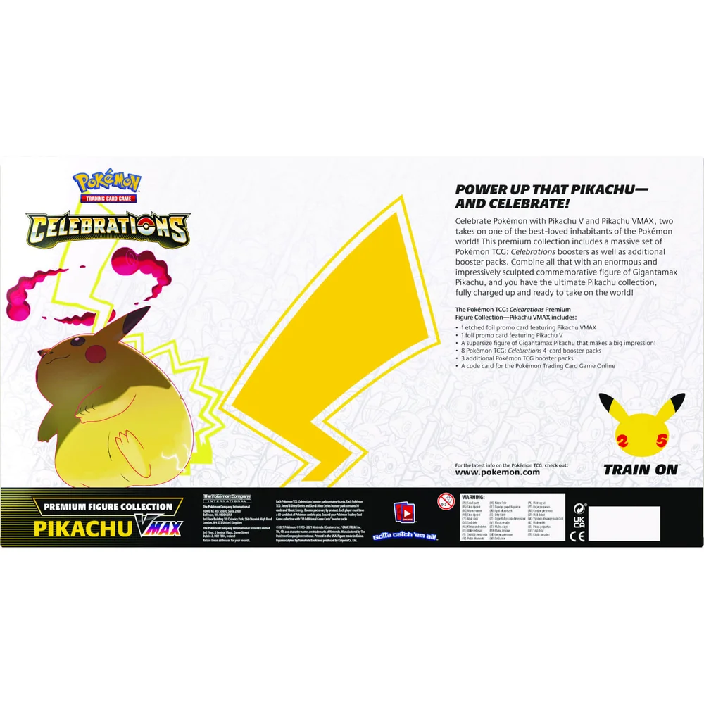 pokemon trading card game celebrations premium figure collection pikachu vmax Pokmon TCG 25th Anniversary Celebrations Premium Pikachu VMAX Figure Collection Box 4x Lot