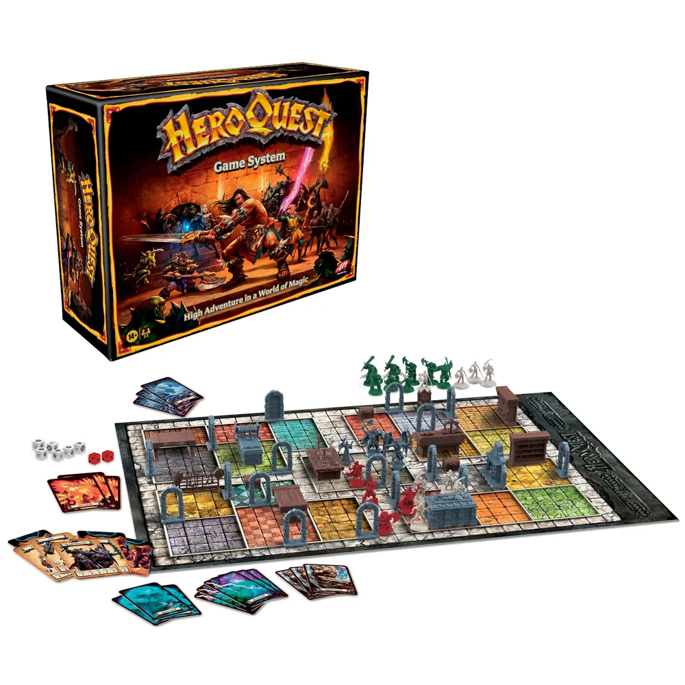 Avalon Hill HeroQuest Game System Fantasy Miniature Dungeon Crawler Tabletop Adventure Game Image 1