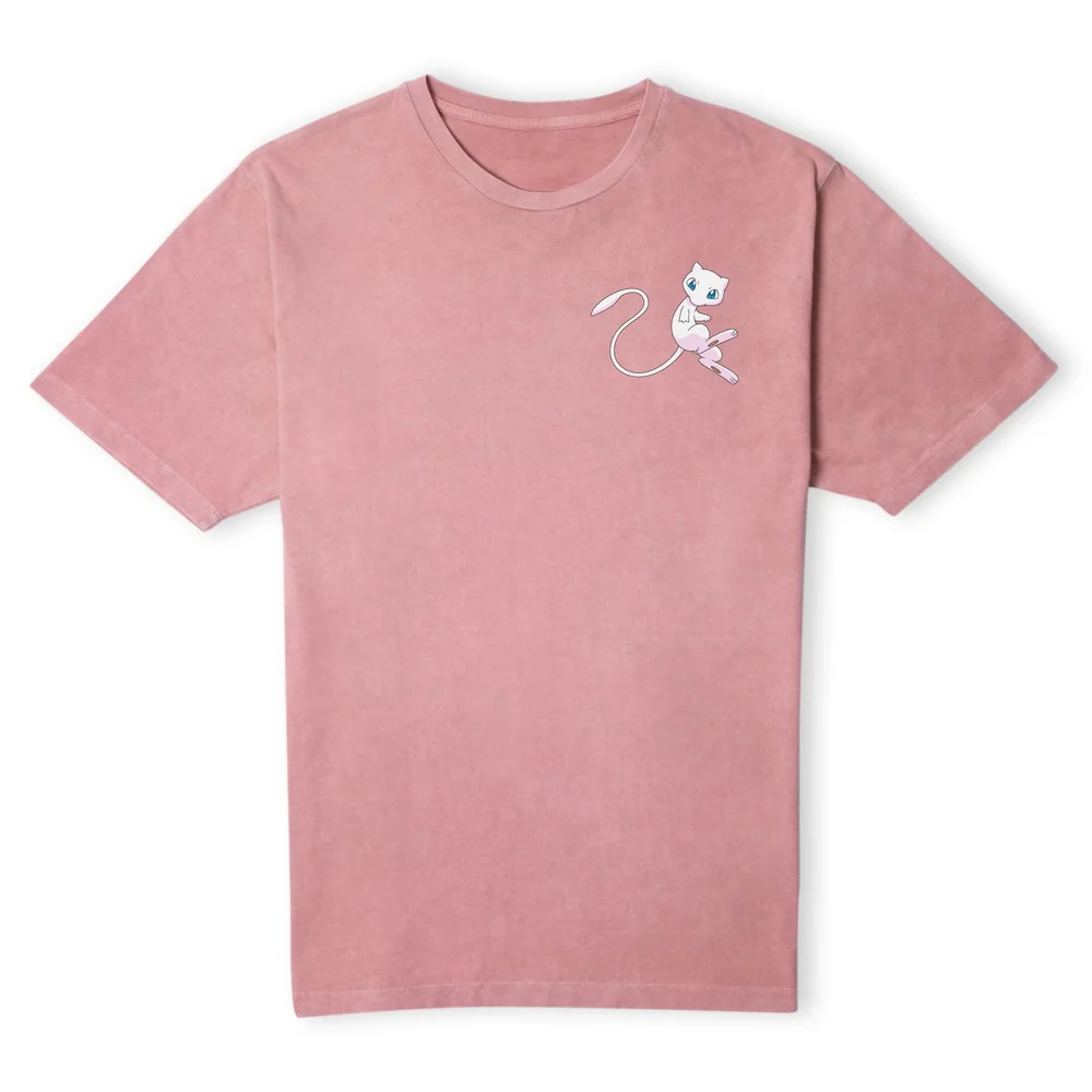 Pokémon Mew Unisex T-Shirt - Pink Acid Wash - S Image 1