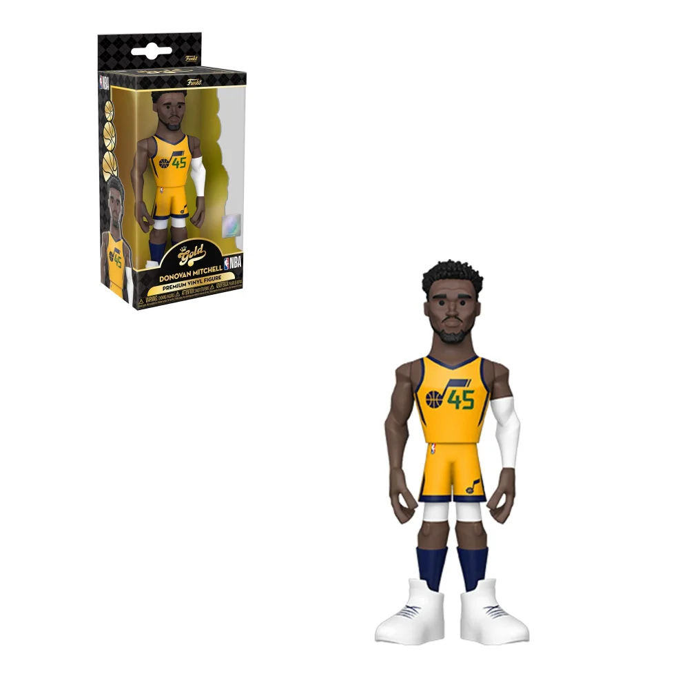 NBA Utah Jazz Donovan Mitchell Vinyl Gold Image 1