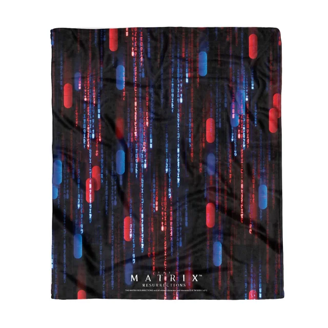 Matrix Red Pill Blue Pill Fleece Blanket