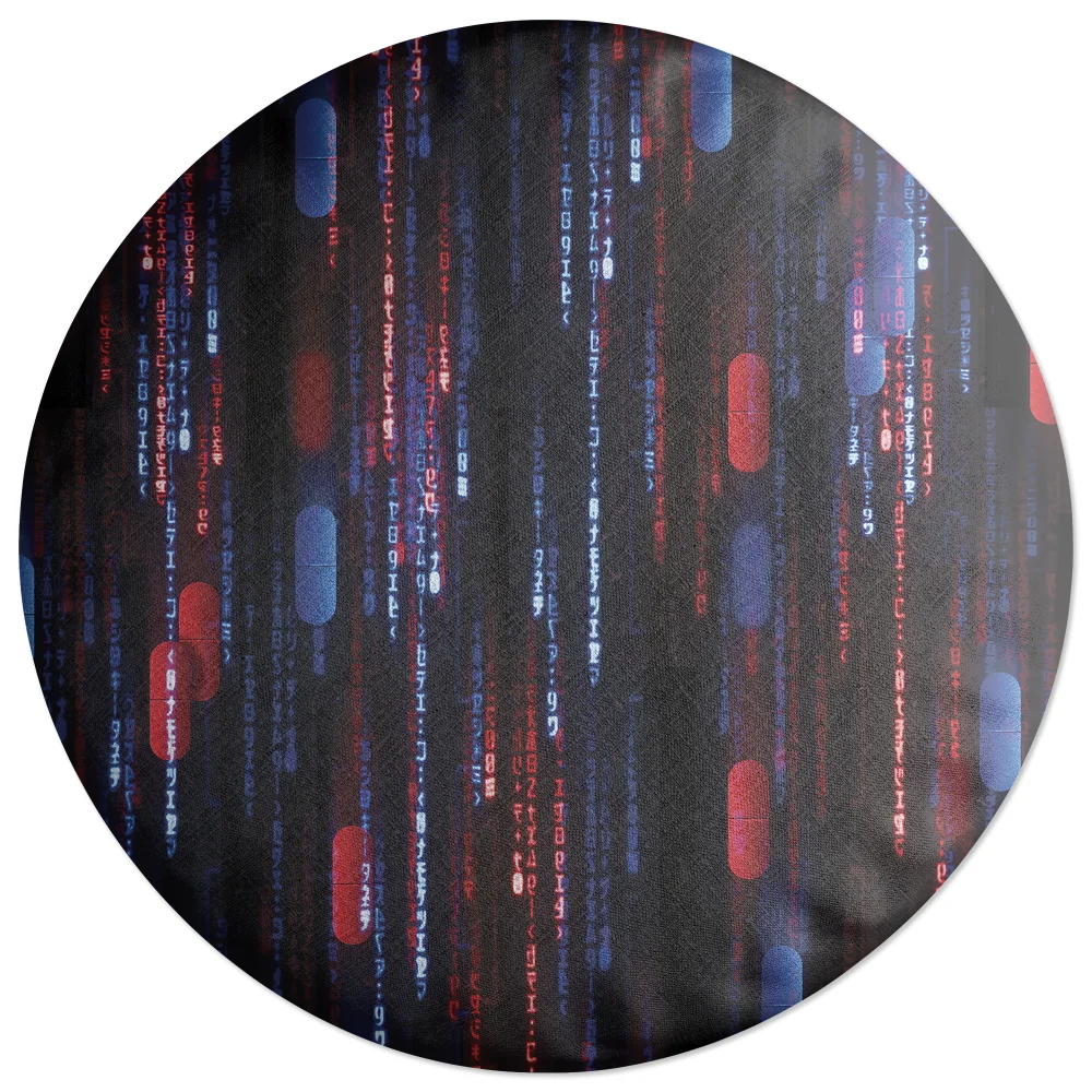 Decorsome Matrix Choice Is An Illusion Round Cushion Image 1