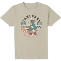 Tom & Jerry Taxi Cabs Unisex T-Shirt - Vintage Cream
