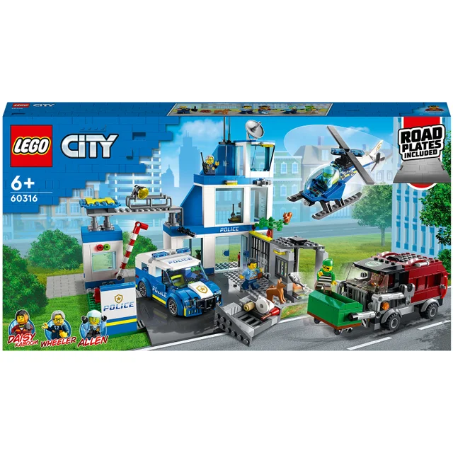 LEGO City: Police Station Truck Toy & Helicopter Set (60316)