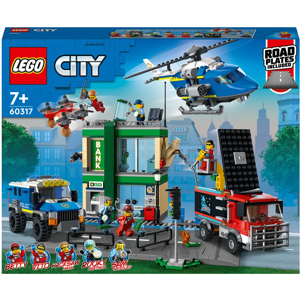 LEGO City: Police Chase at the Bank Set with Trucks (60317) Image 1