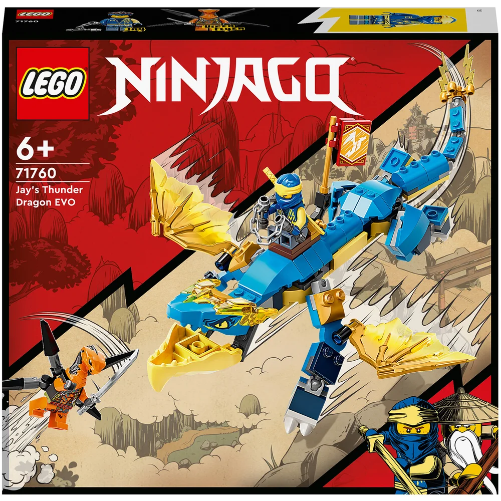 LEGO NINJAGO: Jays Thunder Dragon EVO & Snake Toy (71760) Image 1