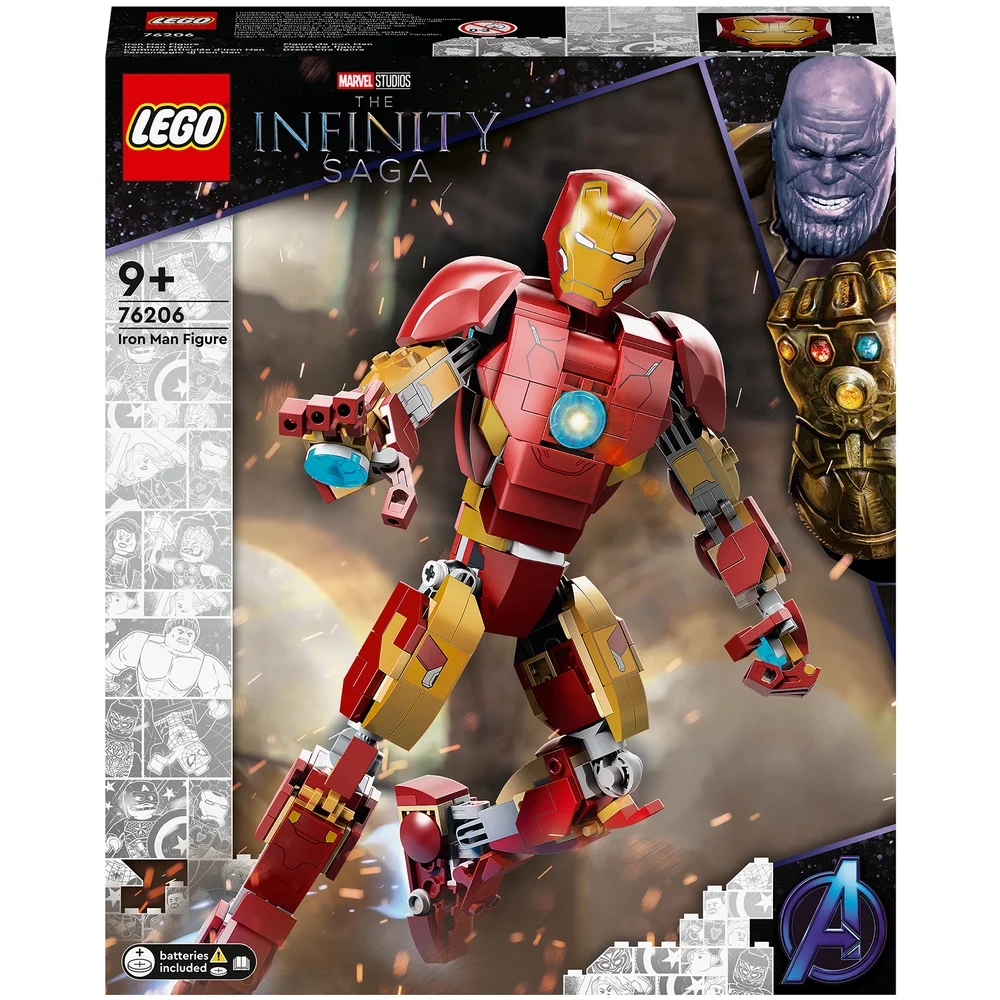 LEGO Marvel Iron Man Figure Building Toy, Infinity Saga (76206) Image 1