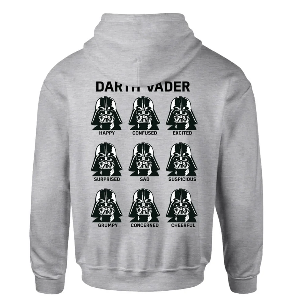 Star Wars Classic The Many Faces Of Darth Vader Kids' Zipped Hoodie - Grey - 5-6 Years Image 1
