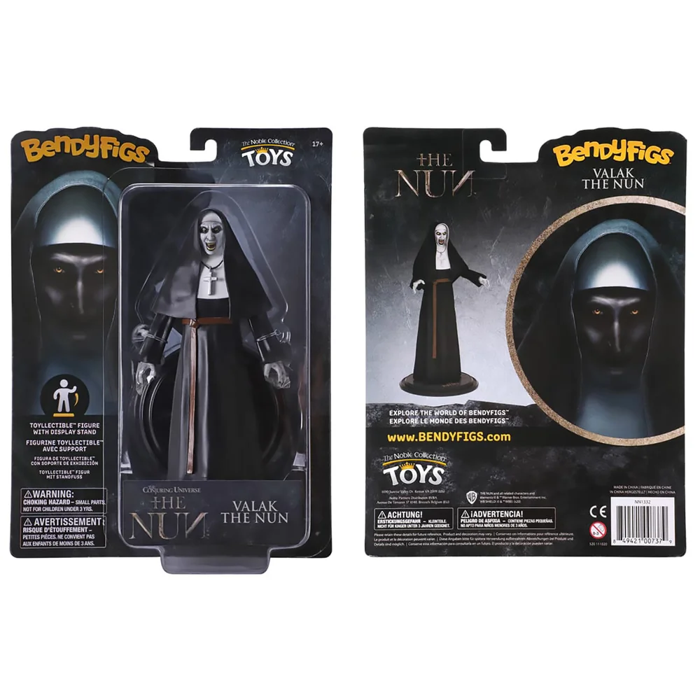 Noble Collection The Nun Valak the Nun BendyFig 7 Inch Action Figure Image 1
