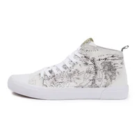 Akedo x Lord Of The Rings Map White Signature High Top - undefined undefined