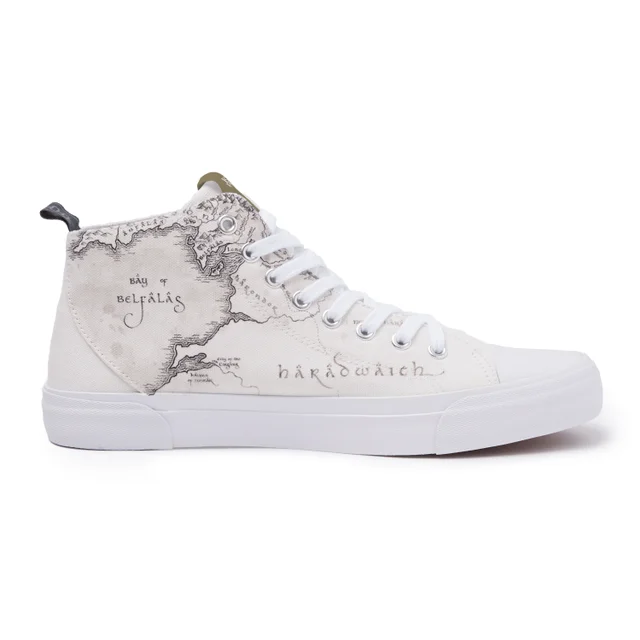 Akedo x Lord Of The Rings Map White Signature High Top