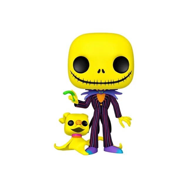 Disney The Nightmare Before Christmas Jack and Zero Blacklight 10-Inch Funko Pop! Vinyl