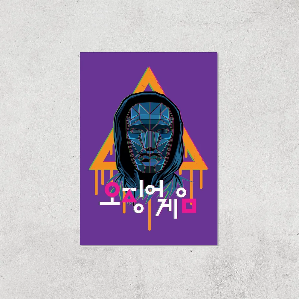 Squid Game Front Man Paint Giclee Art Print - A2 - Print Only Image 1