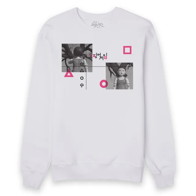 Squid Game Red Light Green Light Sweatshirt - White