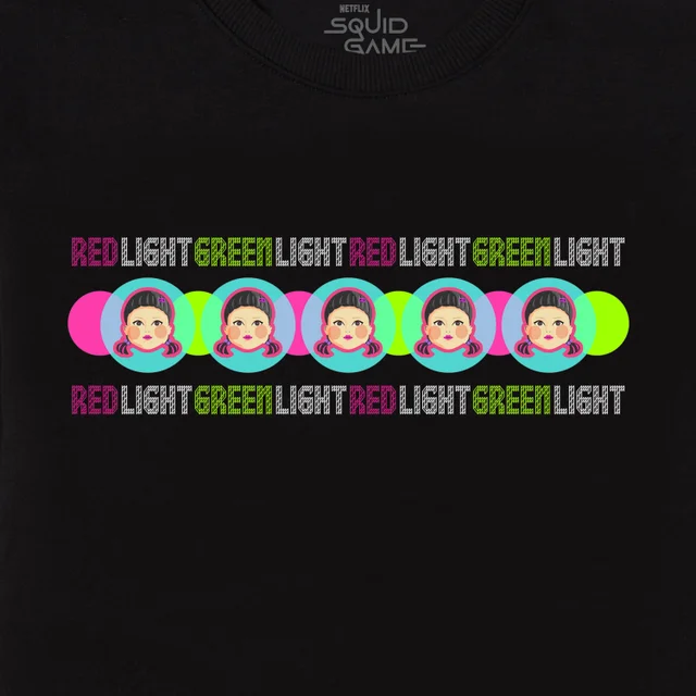 Squid Game Red Light Green Light Sweatshirt - Black