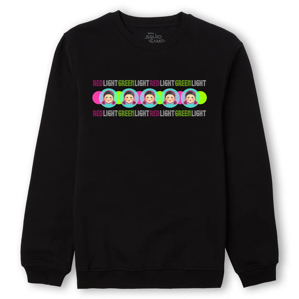 Squid Game Red Light Green Light Sweatshirt - Black - S Image 1
