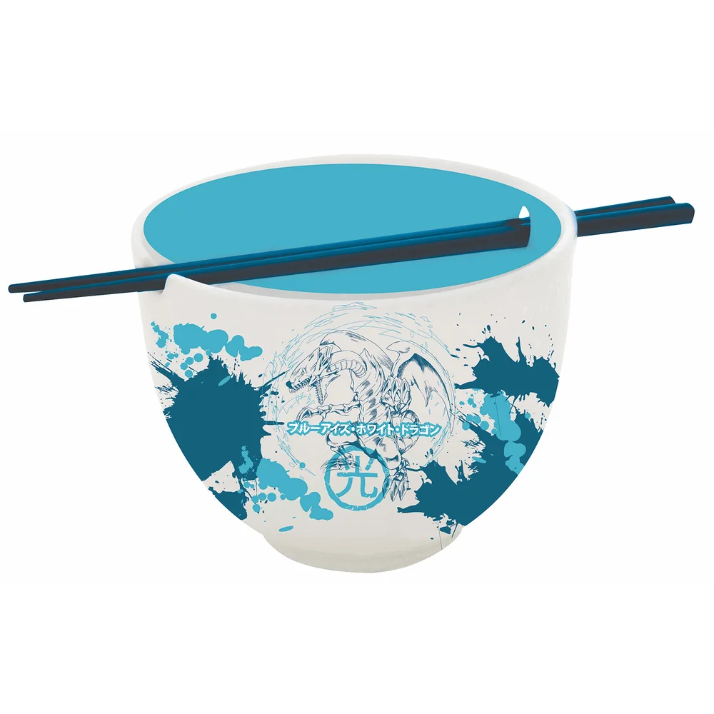 Yu-Gi-Oh Blue Eyes White Dragon Ramen Bowl Image 1