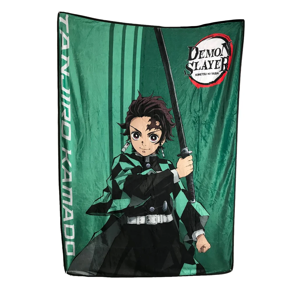 Demon Slayer Tanjiro Silk Touch Fleece Throw Image 1