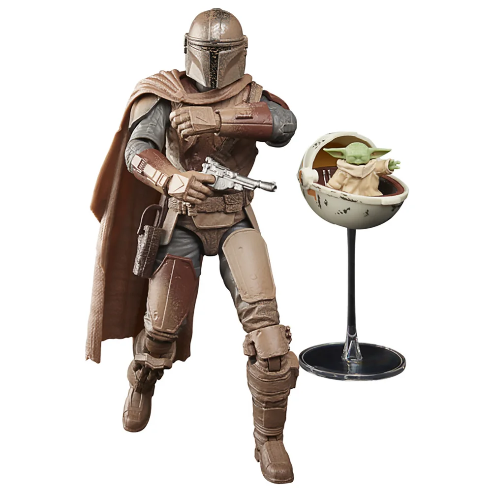Hasbro Star Wars The Black Series The Mandalorian and Grogu (Arvala-7) Action Figure Image 1