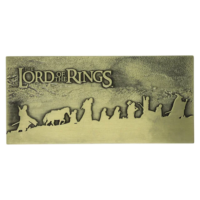 Fanattik Lord of the Rings Fellowship plaque