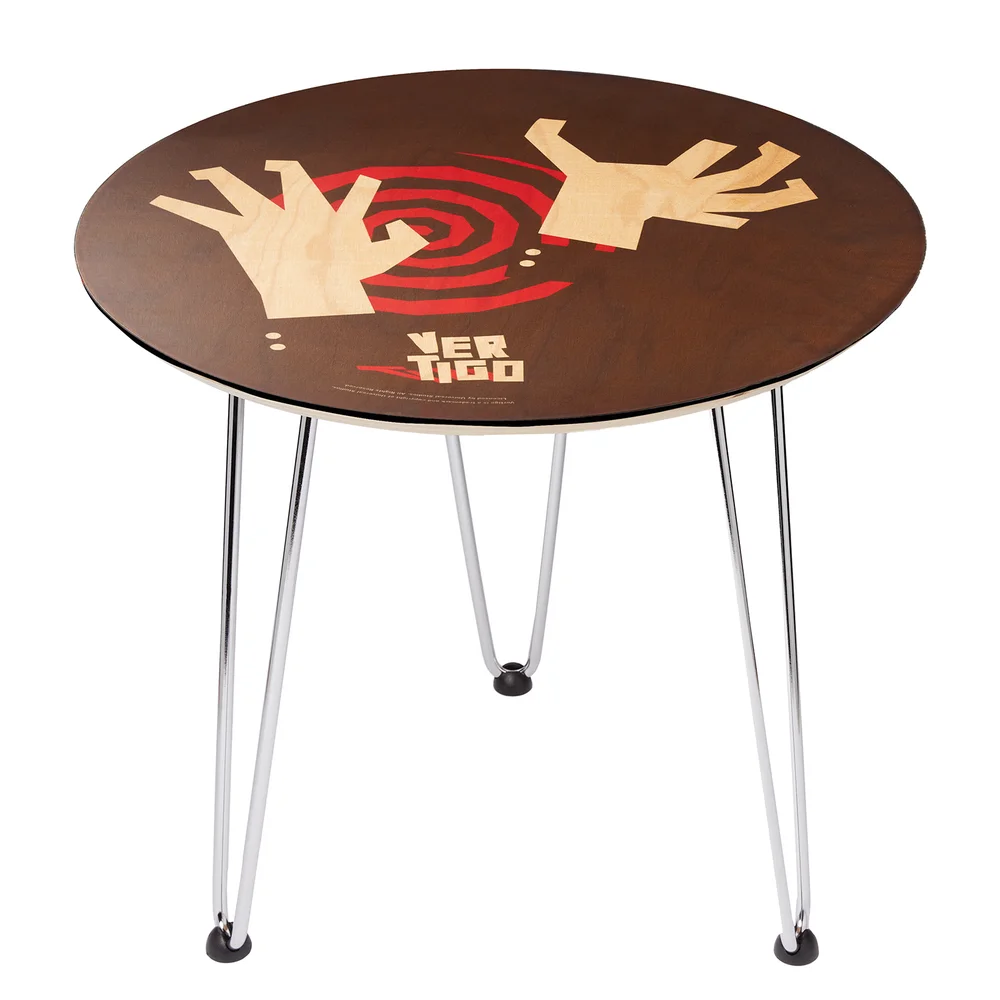 Decorsome x Hitchcock Vertigo Spiral Wooden Side Table - White Image 1