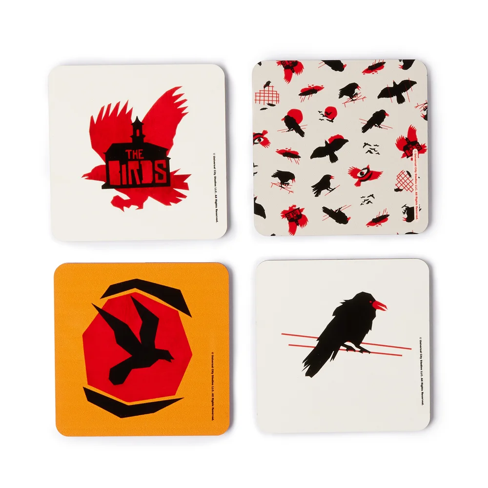 Hitchcock The Birds Flight Coaster Set Image 1