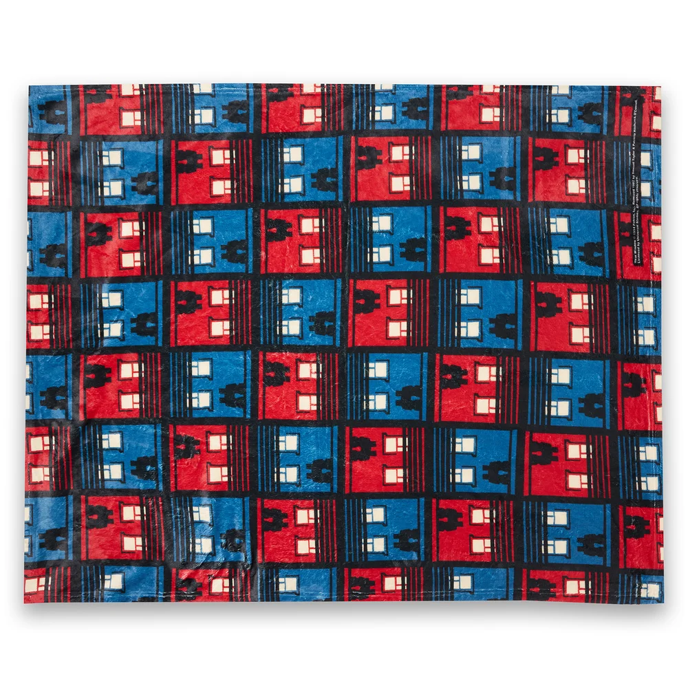 Hitchcock Rear Window Silhouettes Fleece Blanket - M Image 1