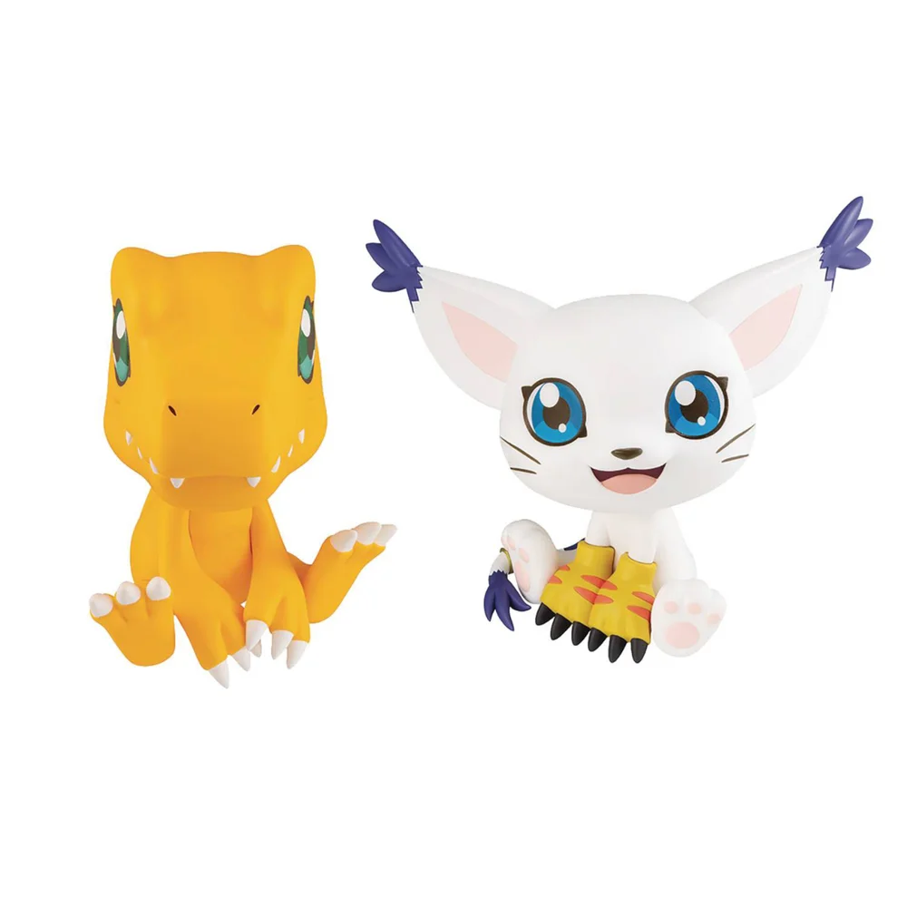 Digimon Adventure Look Up Series Pvc Figure Set - Agumon & Tailmon Image 1
