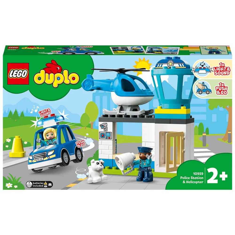 LEGO DUPLO Rescue Police Station & Helicopter Toy Set (10959) Image 1