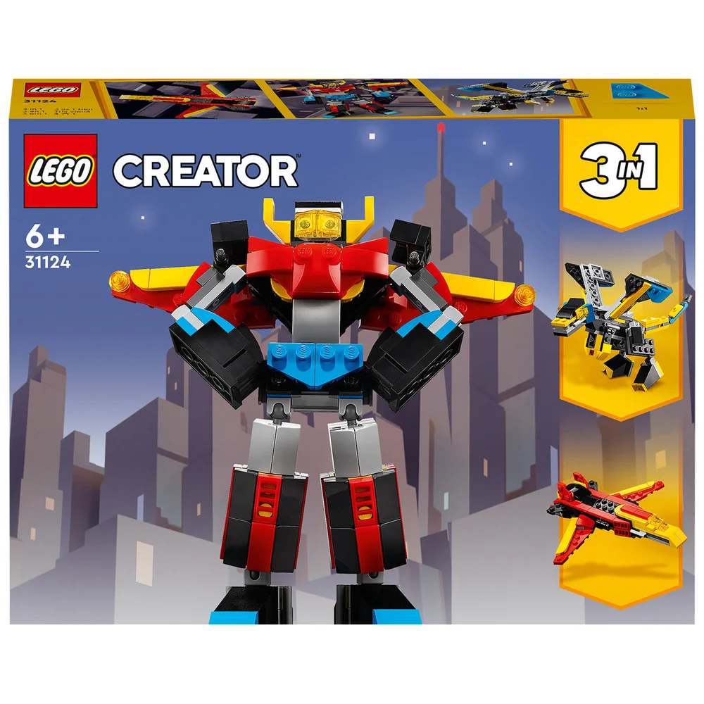 LEGO Creator: 3 in 1 Super Robot, Dragon, Jet Plane Toy (31124) Image 1