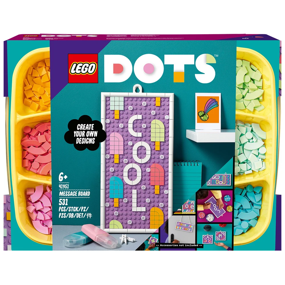 LEGO DOTS: Message Board, DIY Door Sign Decor Craft Set (41951) Image 1