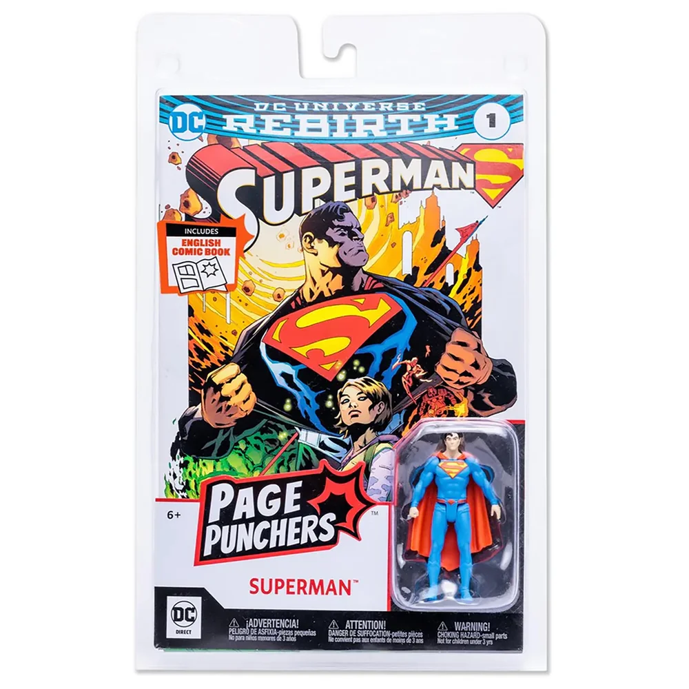 DC Direct: Page Punchers - Rebirth Comic and Superman 3 Inch Action Figure Image 1