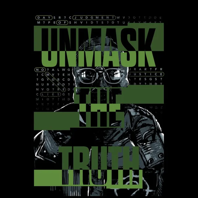 The Batman Unmask The Truth Men's T-Shirt - Black