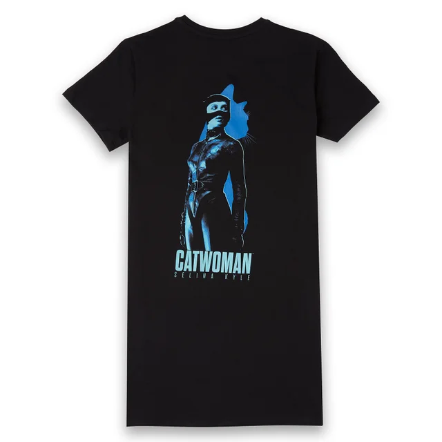 The Batman Catwoman Women's T-Shirt Dress - Black