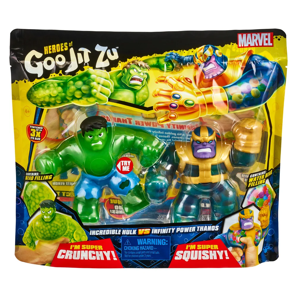 Heroes of Goo Jit Zu: Marvel Versus Pack - Thanos Vs Hulk Image 1