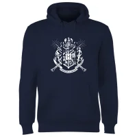 Harry Potter Hogwarts House Crest Hoodie - Navy - undefined undefined
