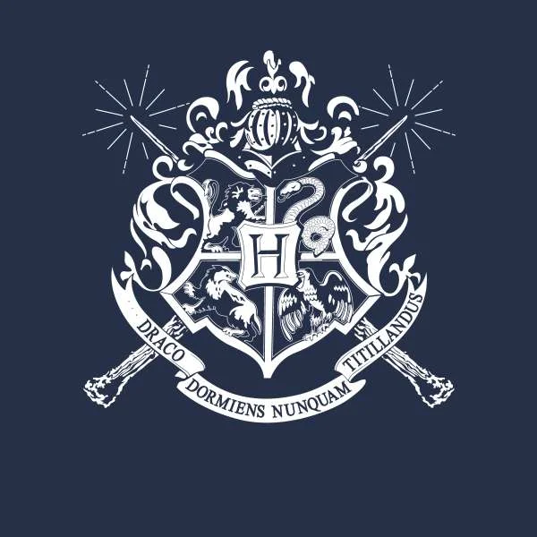 Harry Potter Hogwarts House Crest Hoodie - Navy