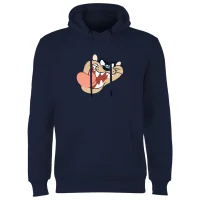Looney Tunes Tasmanian Devil Face Hoodie - Navy - undefined undefined