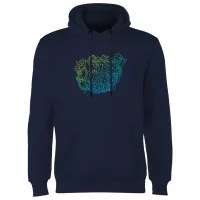 Rick and Morty Wubba Lubba Dub Dub Hoodie - Navy - undefined undefined