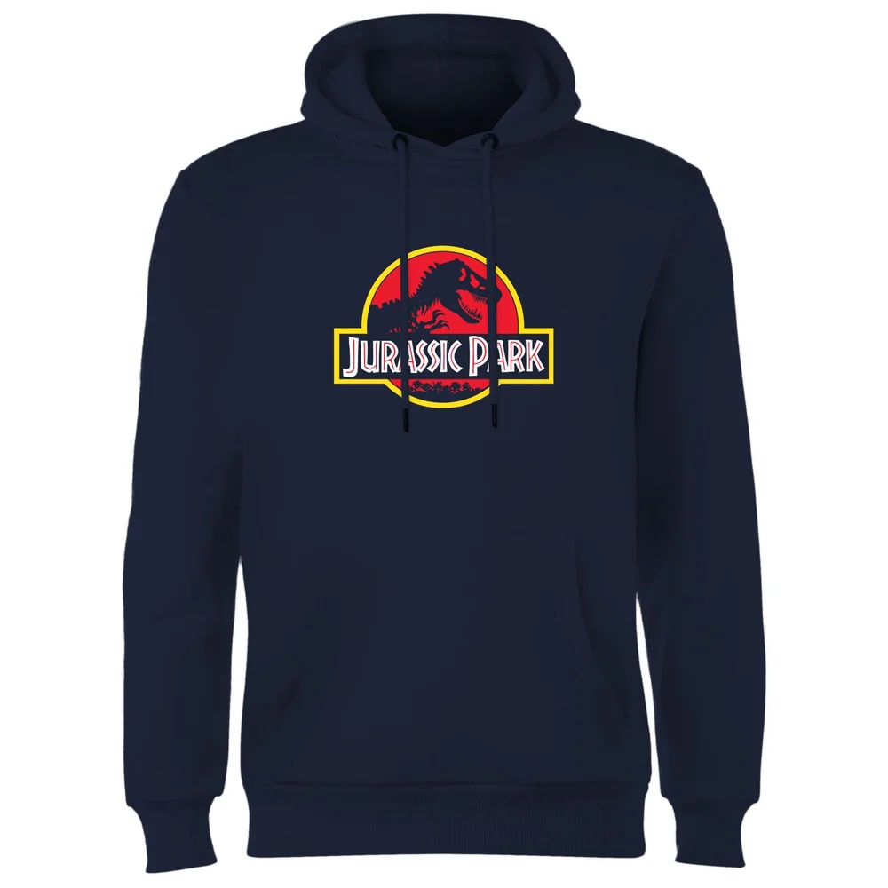 Jurassic Park Logo Hoodie - Navy - S Image 1