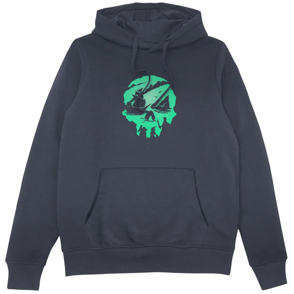 Sea Of Thieves 2nd Anniversary Skull Unisex Hoodie - Navy - S Image 1