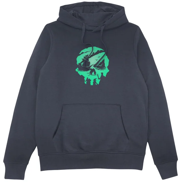 Sea Of Thieves 2nd Anniversary Skull Unisex Hoodie - Navy