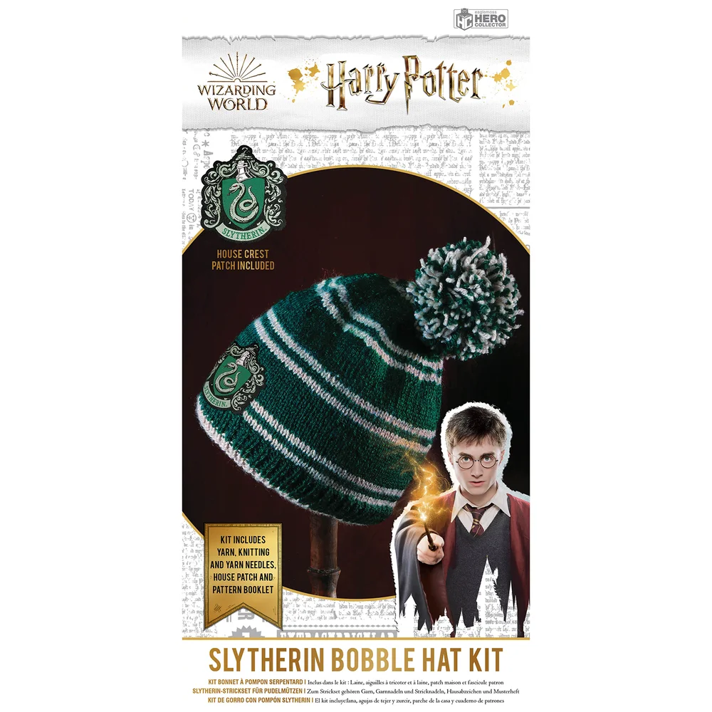 Harry Potter Slytherin Beanie / Bobble Hat Knit Kit Image 1