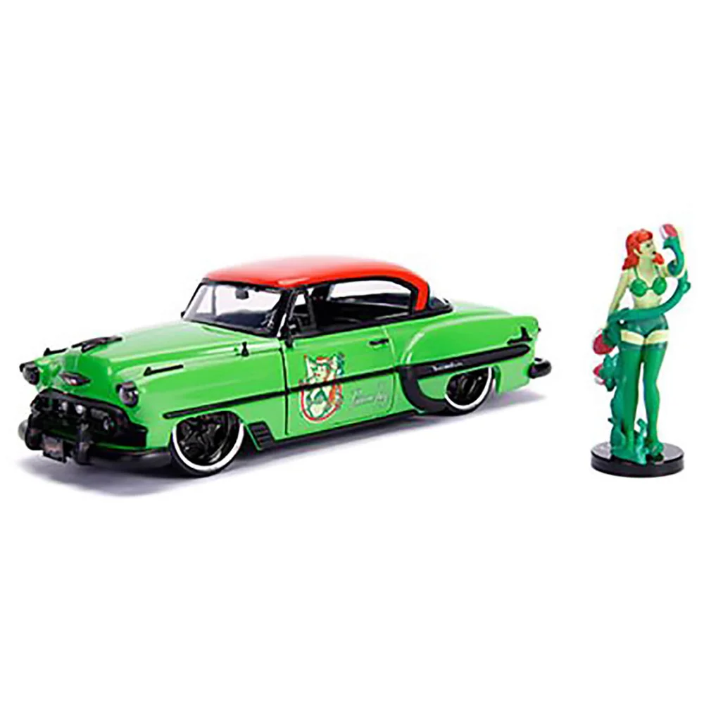 Jada Toys DC Comics Bombshells 1:24 Scale Die Cast Vehicle - Poison Ivy & 1953 Chevy Bel Air Image 1