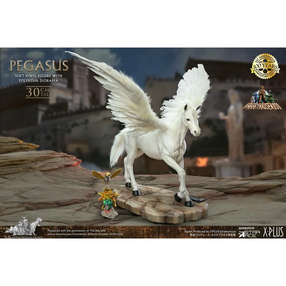 Star Ace Harryhausen100 Clash Of The Titans Polyresin Statue - Pegasus (Deluxe Version) Image 1